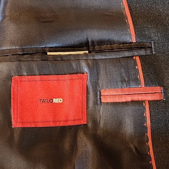 TailoRED Men's Union Made Blazer 46L REDA 1865 Super 130’s Luxury Italian Wool - Picture 12 of 16